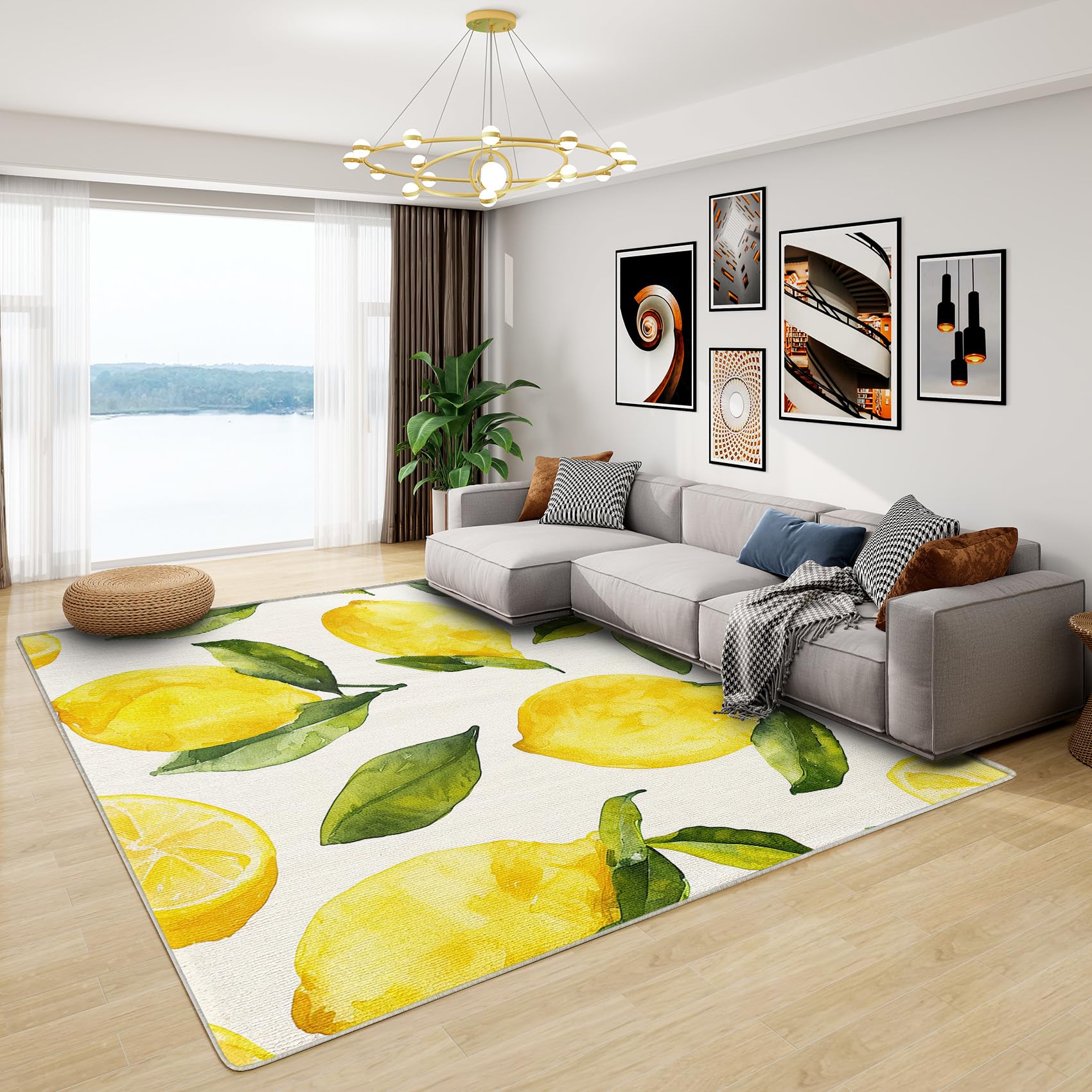 ARIKHA、Kichen-boardEggplant and Lemon Amazon.com: Phtbz Lemon Rugs for Dining Room - Lemon Rug, 5x7 ft