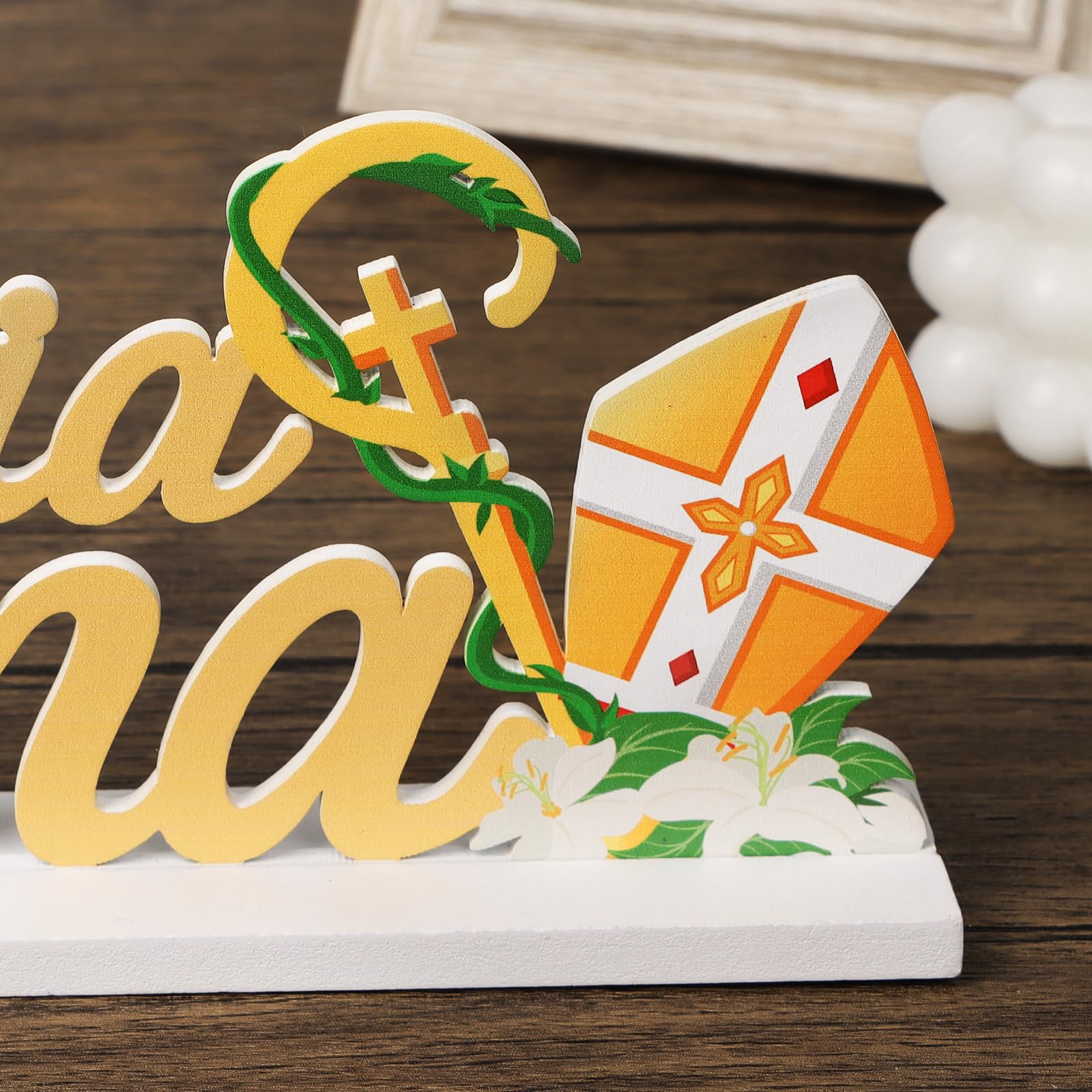 BETESSIN Centre De Table En Bois Benvenuto Motif Ourson