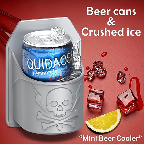 Miniatura 9 de QUIDAOSO Soporte para botellas de cervezalatabebidavino enfriadormini cubo de hielo para ducha portavasos montado en la pared regalos de cerveza