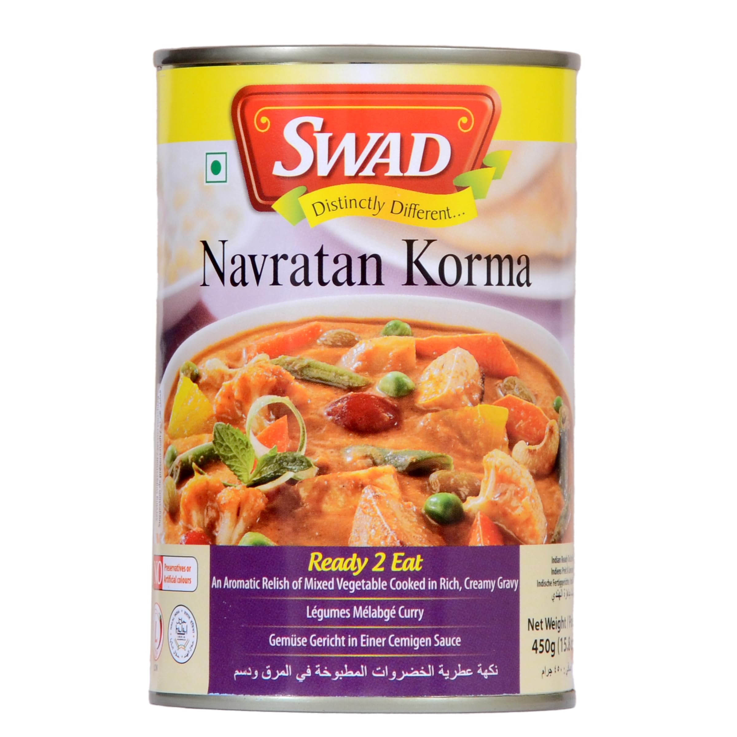 SWAD Ready to Eat Navratan Korma Instant Mix Vegetarian with No Added Preservative and Colours - 450 gm (B0CS6TK81C) Amazon Price History, Amazon Price Tracker