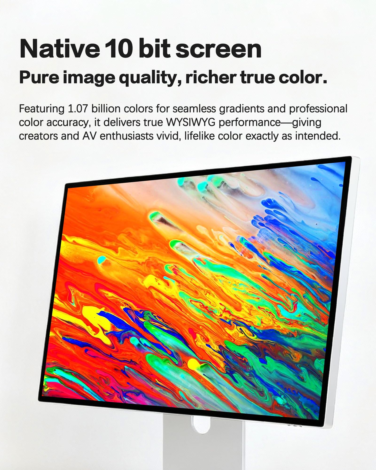 P20 Monitor 28.2 pulgadas 4.5K 4500x3000 formato 3:2, 60Hz, 10 bits 1.07B colores, USB-C 100W carga rápida, altavoces integrados, pantalla brillante ATW, soporte ajustable (Honeycomb - con soporte) — view 7