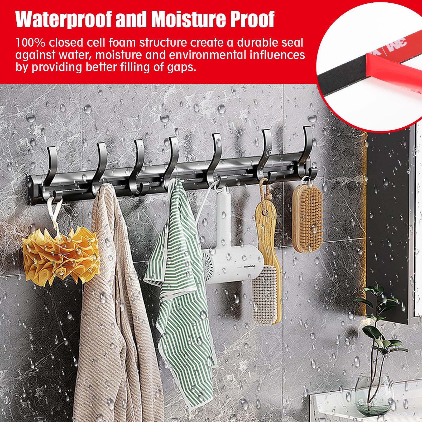 Heavy Duty Mounting Tape - 36.5ft Waterproof -4 Heavy Duty Mounting Tape - 36.5ft Waterproof -4