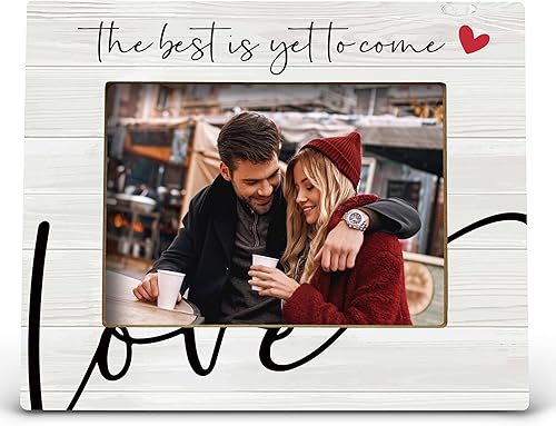 Miniatura 7 de Marco de fotos The Best is Yet to Come Love, regalo de boda de compromiso para el día de San Valentín, para él, sus parejas comprometidas, regalos