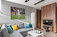 Vista 70 de SpiritualHands Póster de Lionel Messi, lienzo artístico de pared de Messi Argentina, carteles de fútbol de Leo Messi para dormitorio de niños