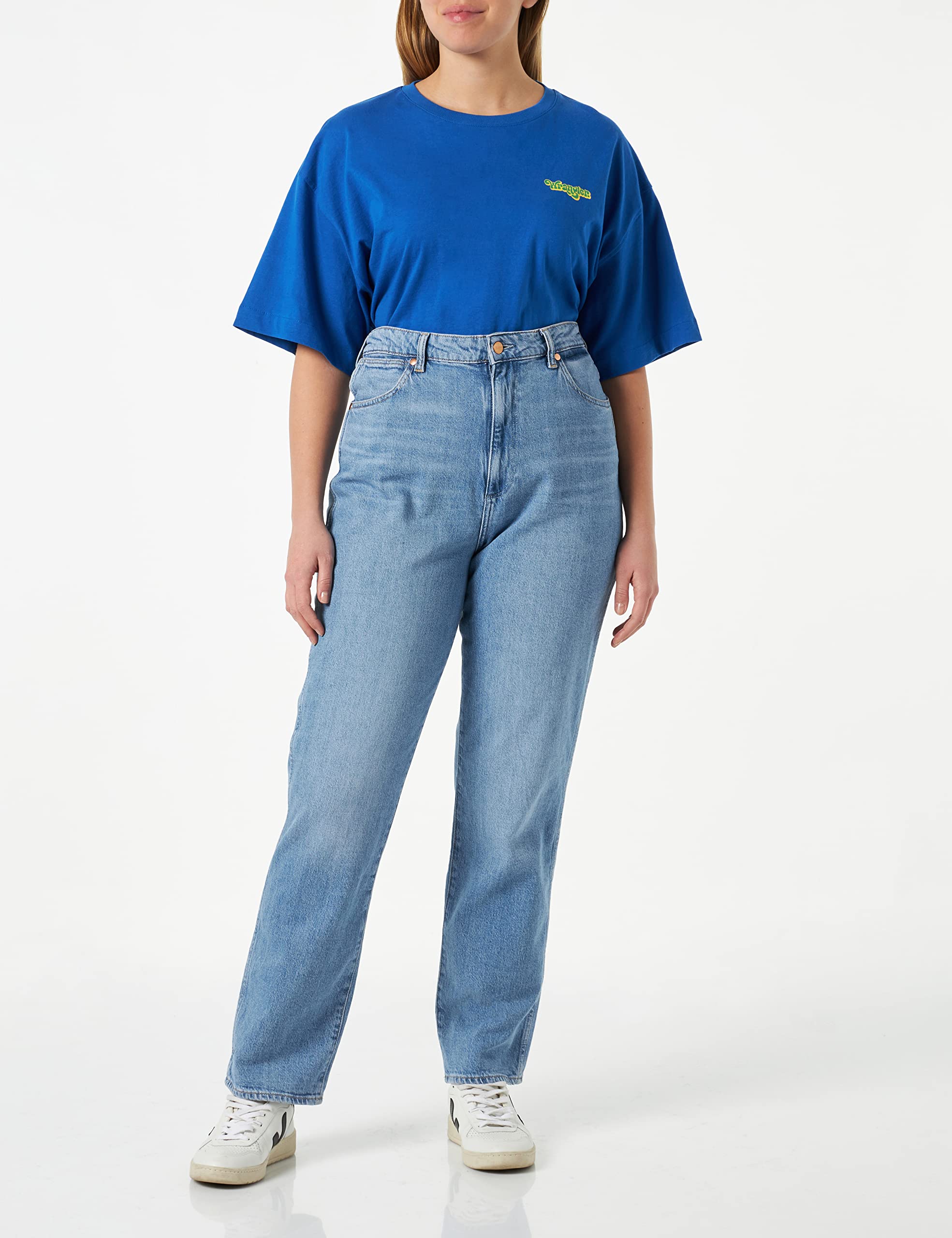 Wrangler Mom Straight - Dżins Kobiety