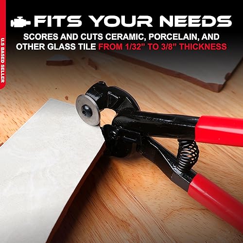 Miniatura 3 de ABN Pinzas de vidrio y cerámica, ruedas de corte de carburo premium y mango de agarre cómodo