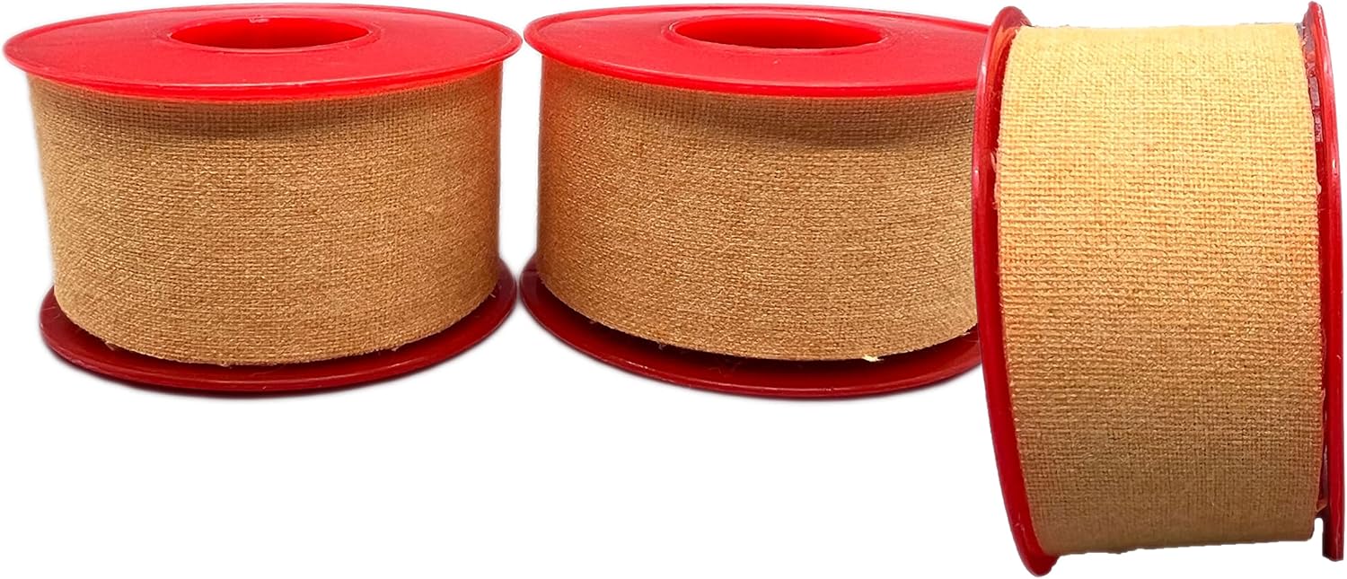 Endure Zinc Oxide Cloth Tape, 3 Pack of Rigid Strapping Sports Adhesive Tape, 1 Inches x 5.5 Yards (3)