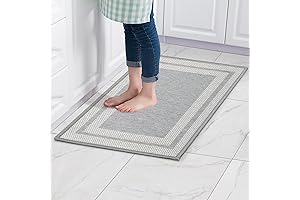 Kitchen Rugs and Mats with Non-Slip Rubber Backing