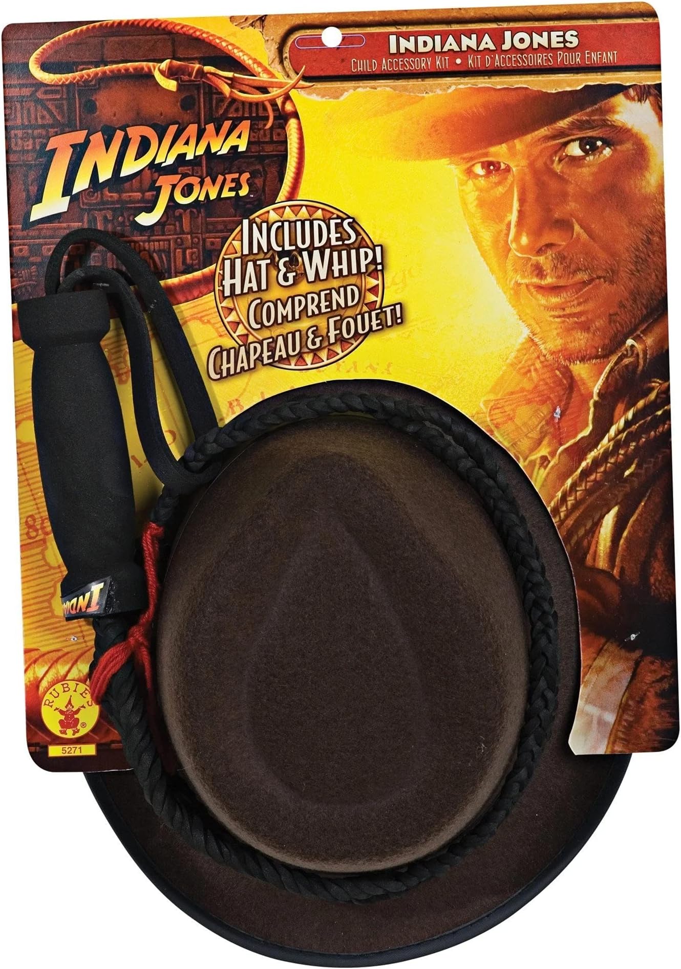 Indiana Jones Child's Hat and Whip Set