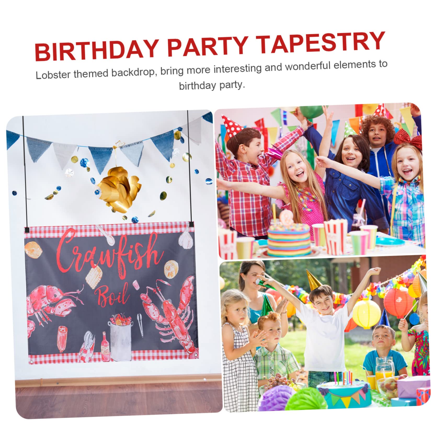 Toddmomy 4 Pezzi Di Decorazioni Per Feste A Tema Aragosta Decorazioni Per Compleanni Decorazioni Per Feste Di Compleanno Per Striscioni Di Buon Compleanno Sfondo Per Compleanno