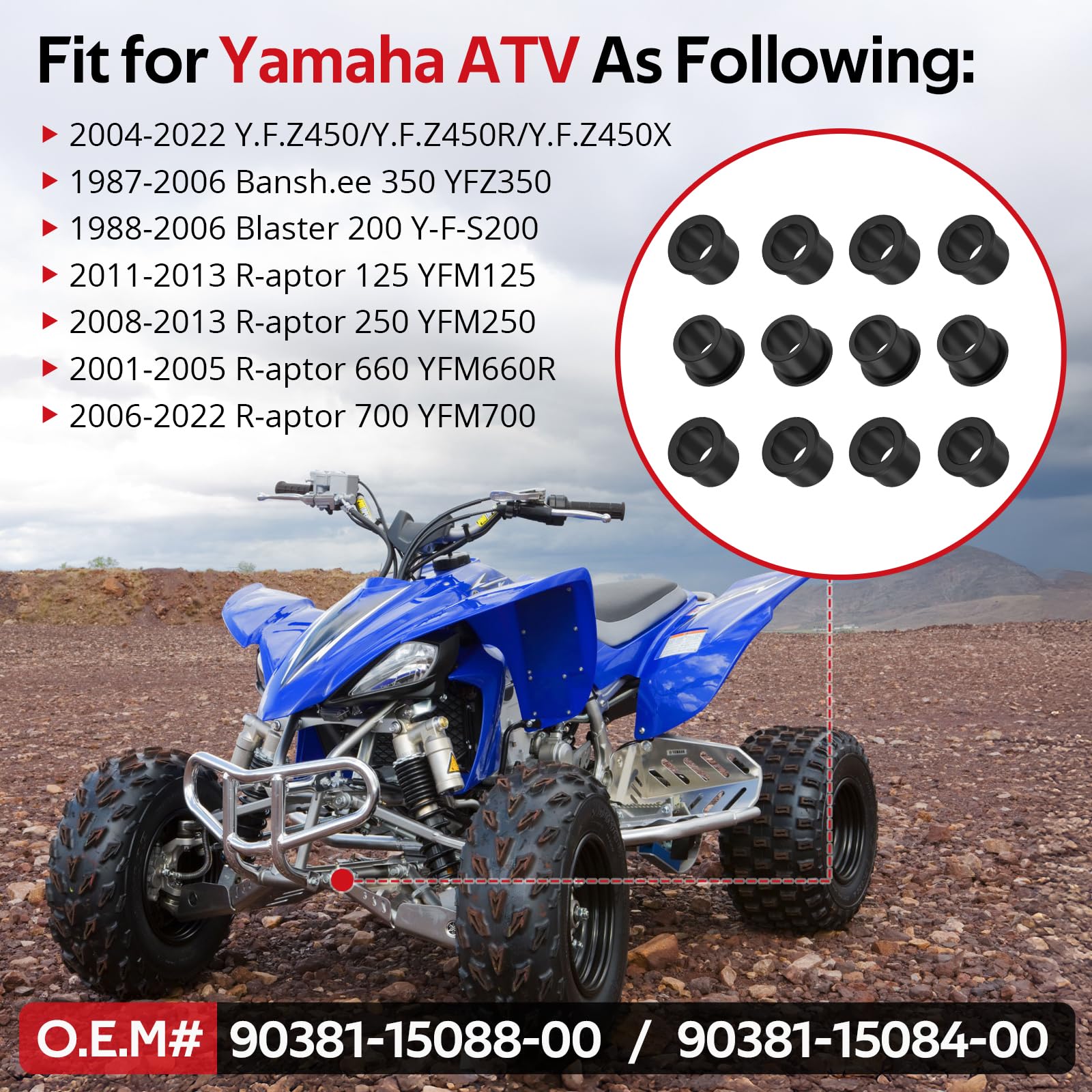 16 Stück Radsicherungsmuttern M10 - Kompatibel Mit Yamaha, Honda ATV