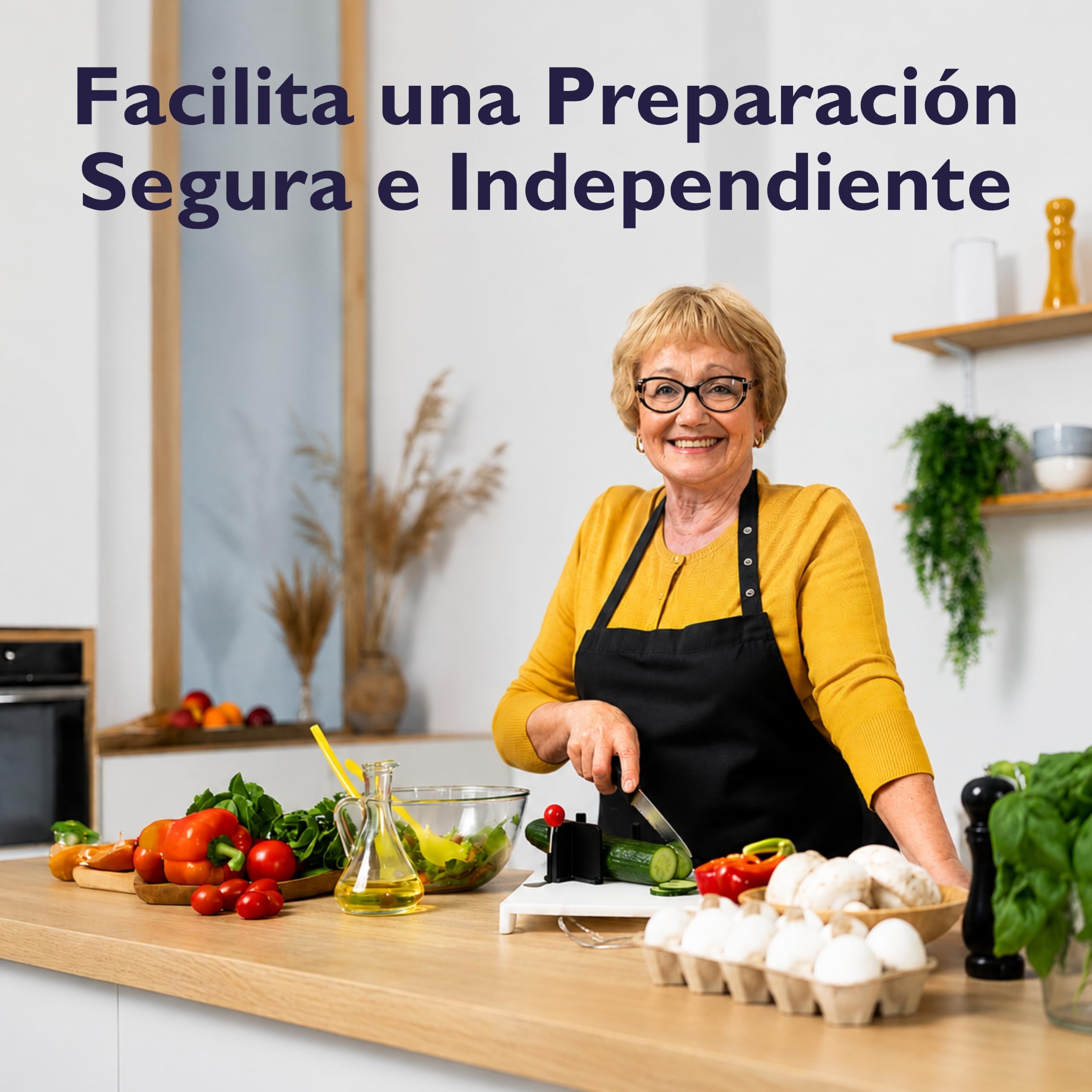 ETAC - Tabla con ayudas para cortar alimentos, multicolor