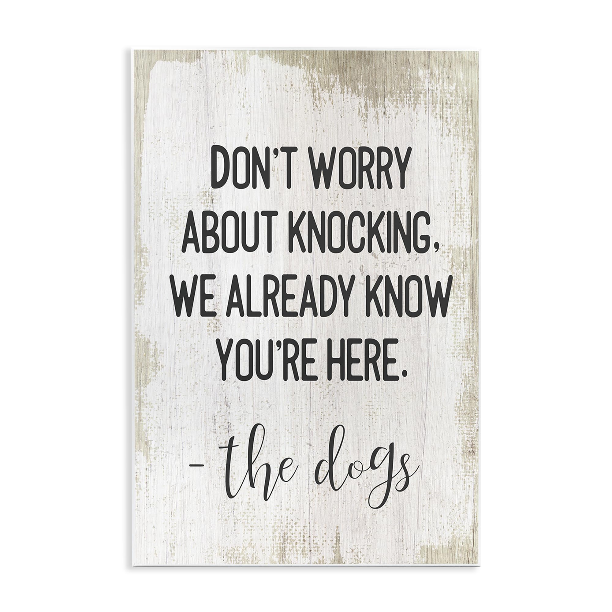 Dog Humor Affirmation, 10 x 15 Inch Mounted Print on Wall Plaque