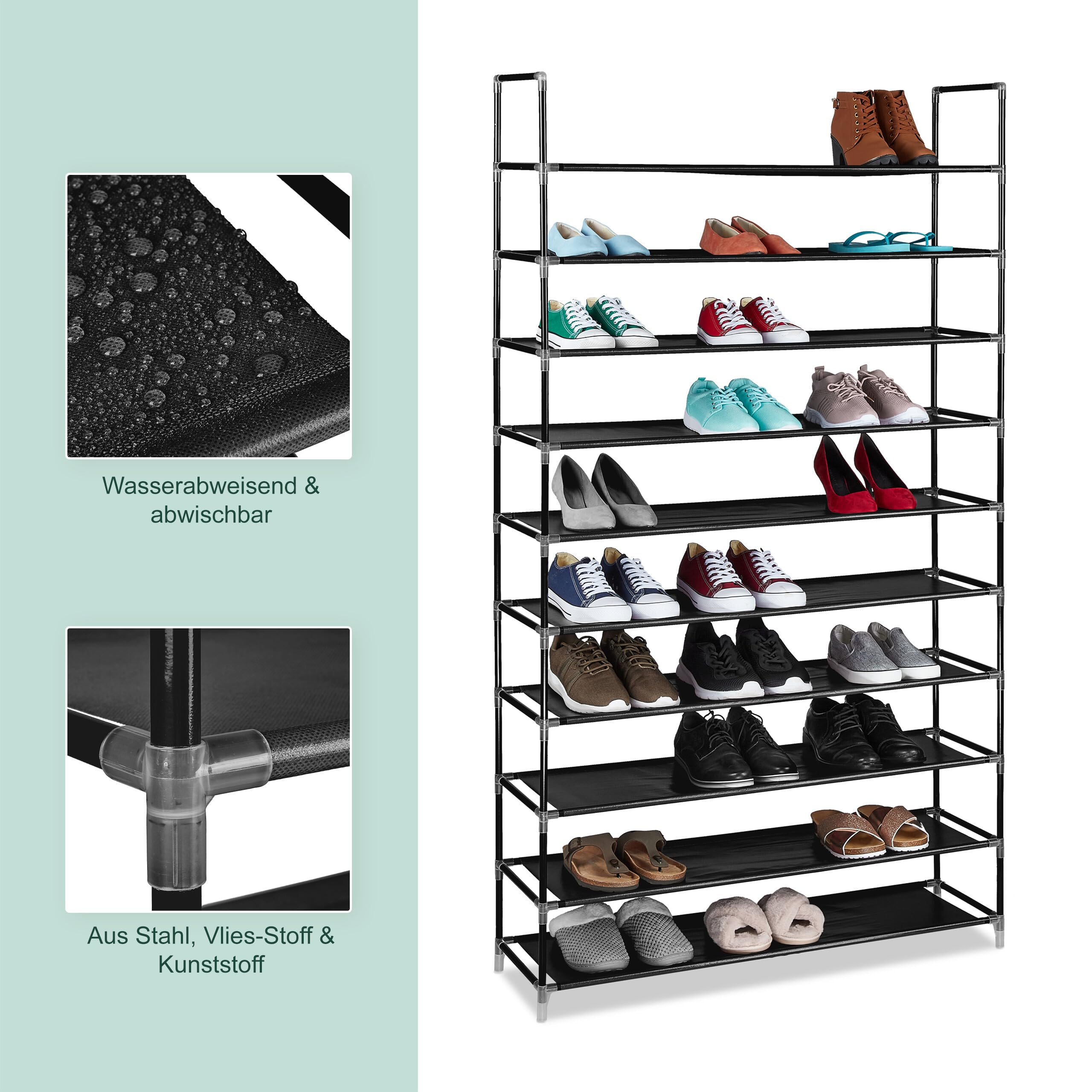 Relaxdays Schuhregal Stoff – Bild 6