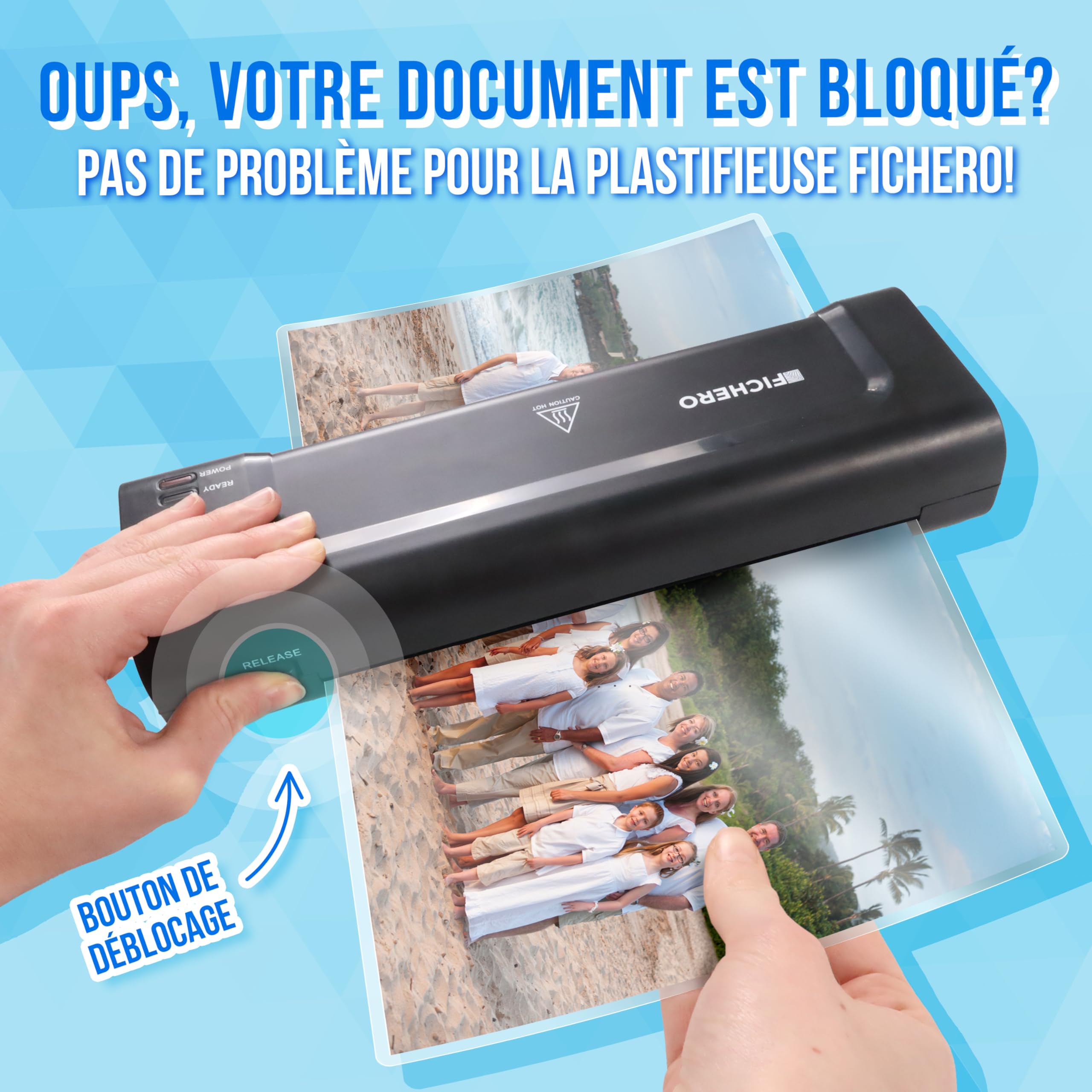 Silvergear Plastifieuse A4 A5 A6 Rapide avec 5 Films de Plastification pour Maison Bureau Ecole