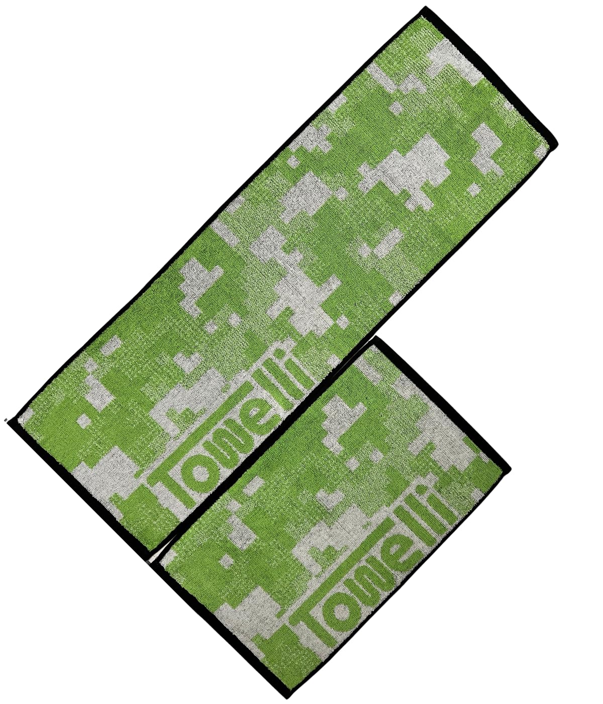 JWL Cotton Sports Towel, Quick Dry, Gym for Running, Travel, Beach, Swimming, Camping Hiking, Soft Absorbent Fitness (GREEN, 30X90CM, CAMO)