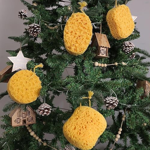 Miniatura 2 de myHomeBody Esponja de baño, esponja de espuma, exfoliante corporal para baño, puf de ducha exfoliante para ducha, tamaño grande, mucha espuma,