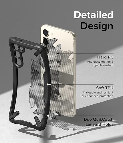 Miniatura 6 de Ringke Fusion-X Diseño militar Compatible con Samsung Galaxy S23 Plus 5G funda protectora de camuflaje con parte trasera dura resistente a prueba de