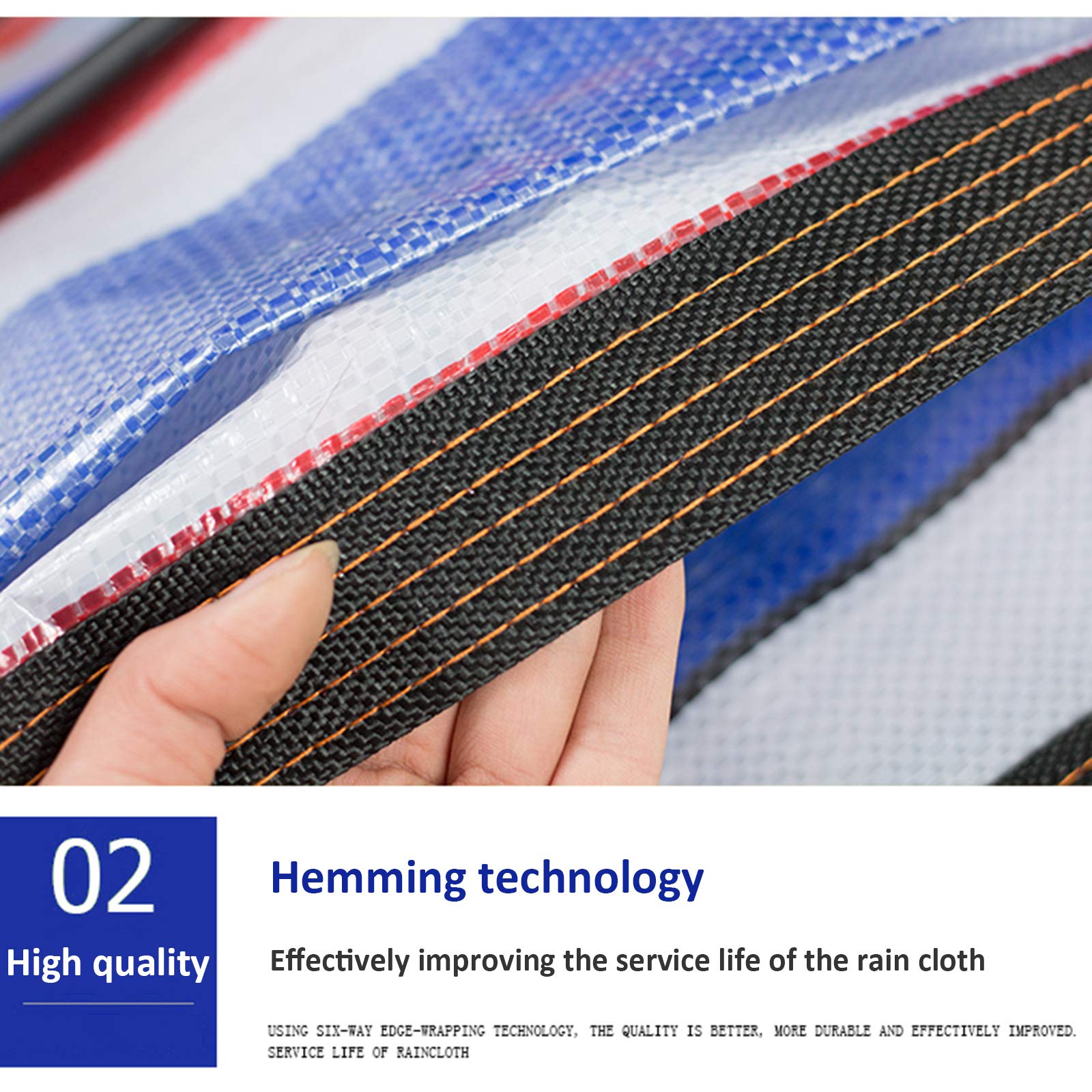 Bâche de protection imperméable et résistante à la poussière, idéale pour le camping, la pêche, le sol, l'extérieur, 10 x 15 m