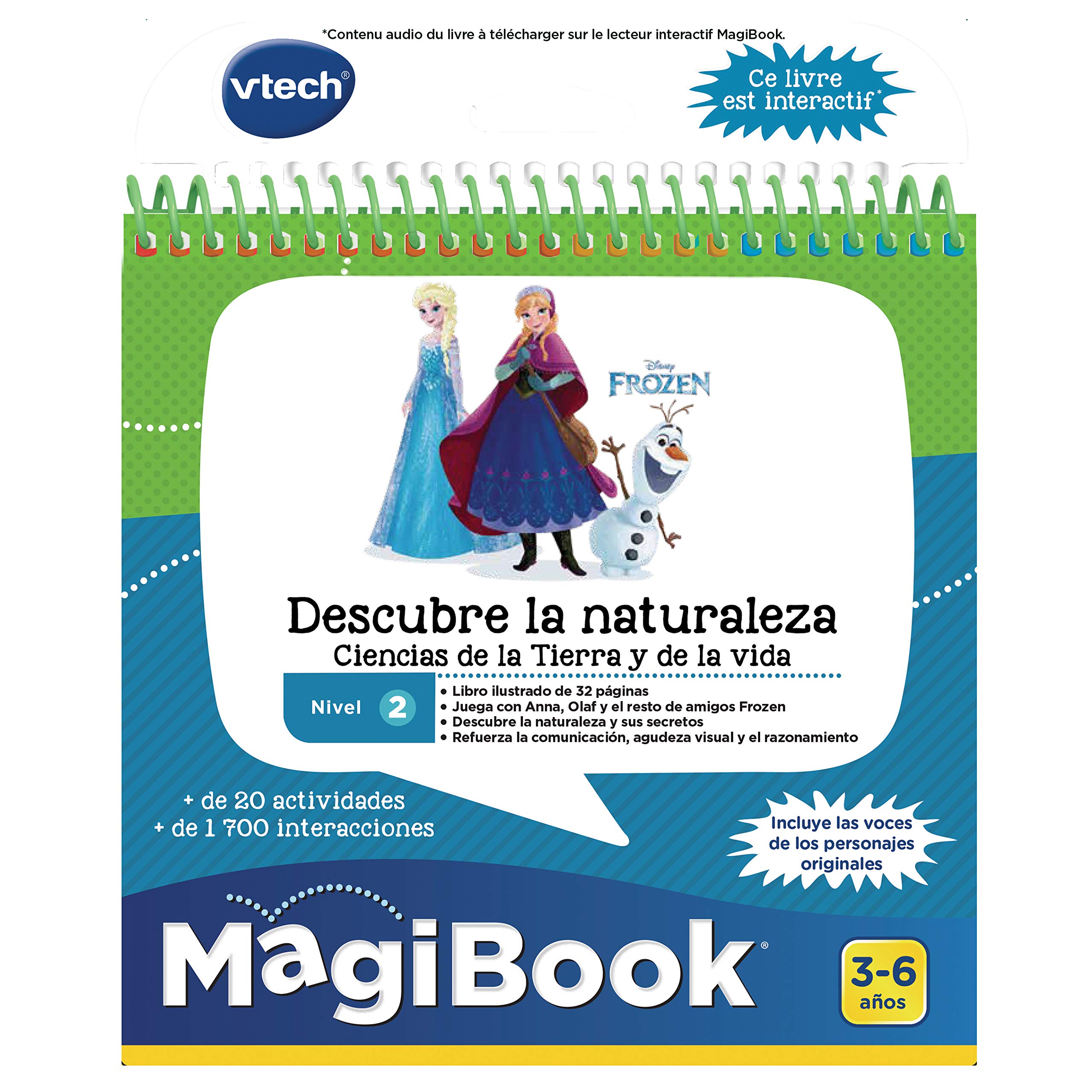 VTech- Frozen II-Descubre la Naturaleza Libro para Magibook, Multicolor, único (3480-482122) — view 3