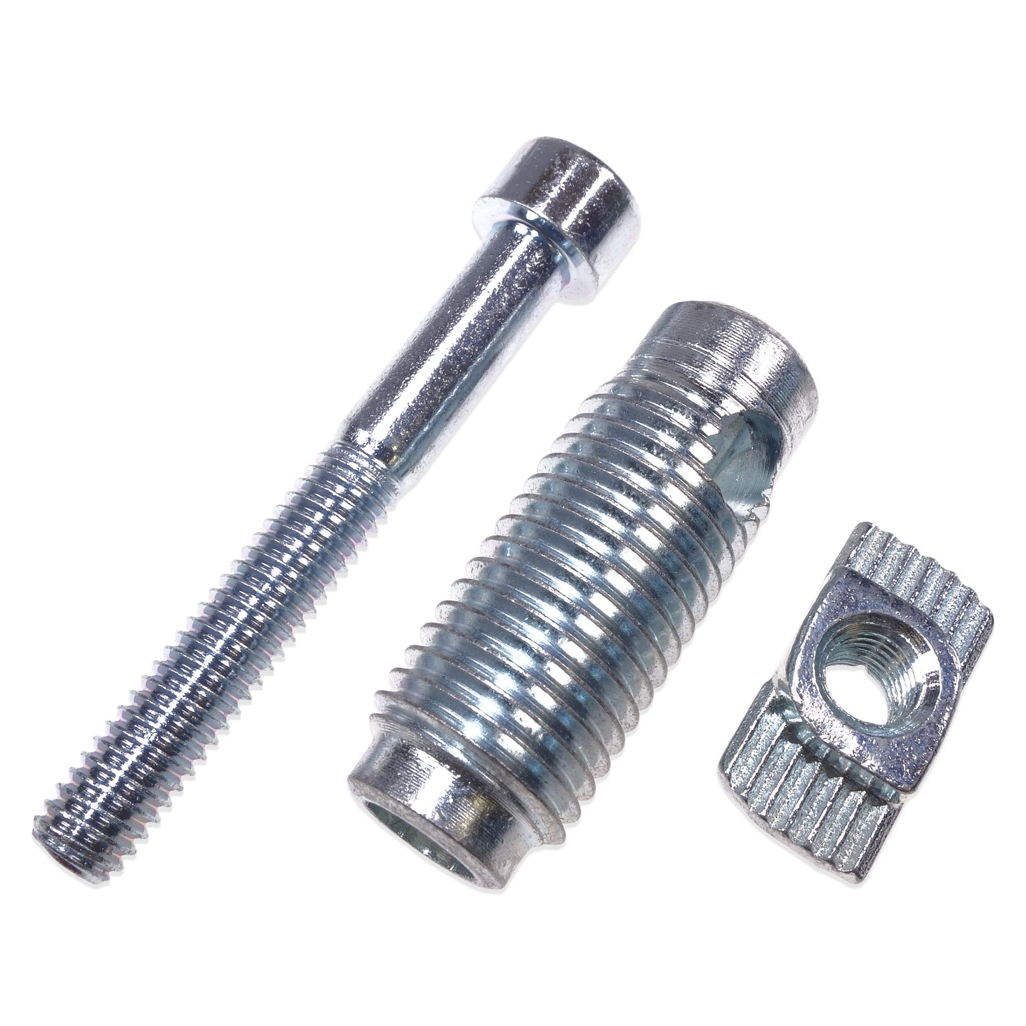 20x Set Automatikverbinder Einschraubverbinder Nut 10, Typ B, Stahl für leichtes Profil