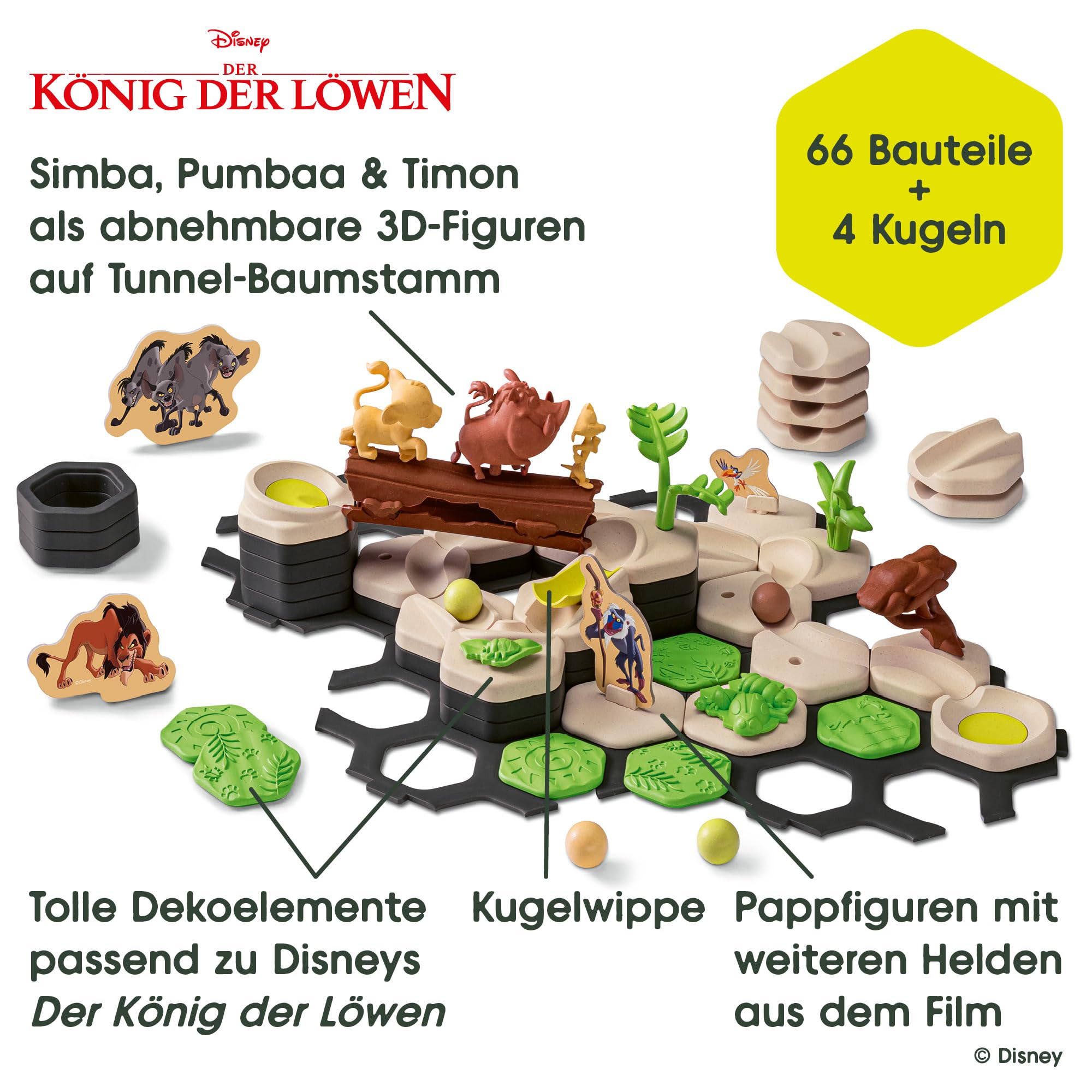 Ravensburger GraviTrax Junior Starter-Set XXL König der Löwen - Kugelbahn