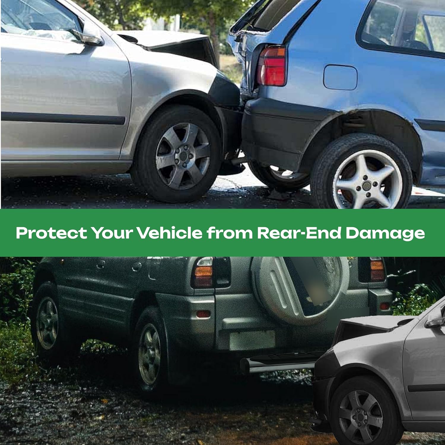 Hitch Step 2-Inch Hitch Receivers, AUSUM MOTOR Trailer Hitch Step with Bumper Guard for SUVs, Trucks, Pickups, Towing Hitch Step with Textured Black Robust Steel Structure, Max Load 300lbs