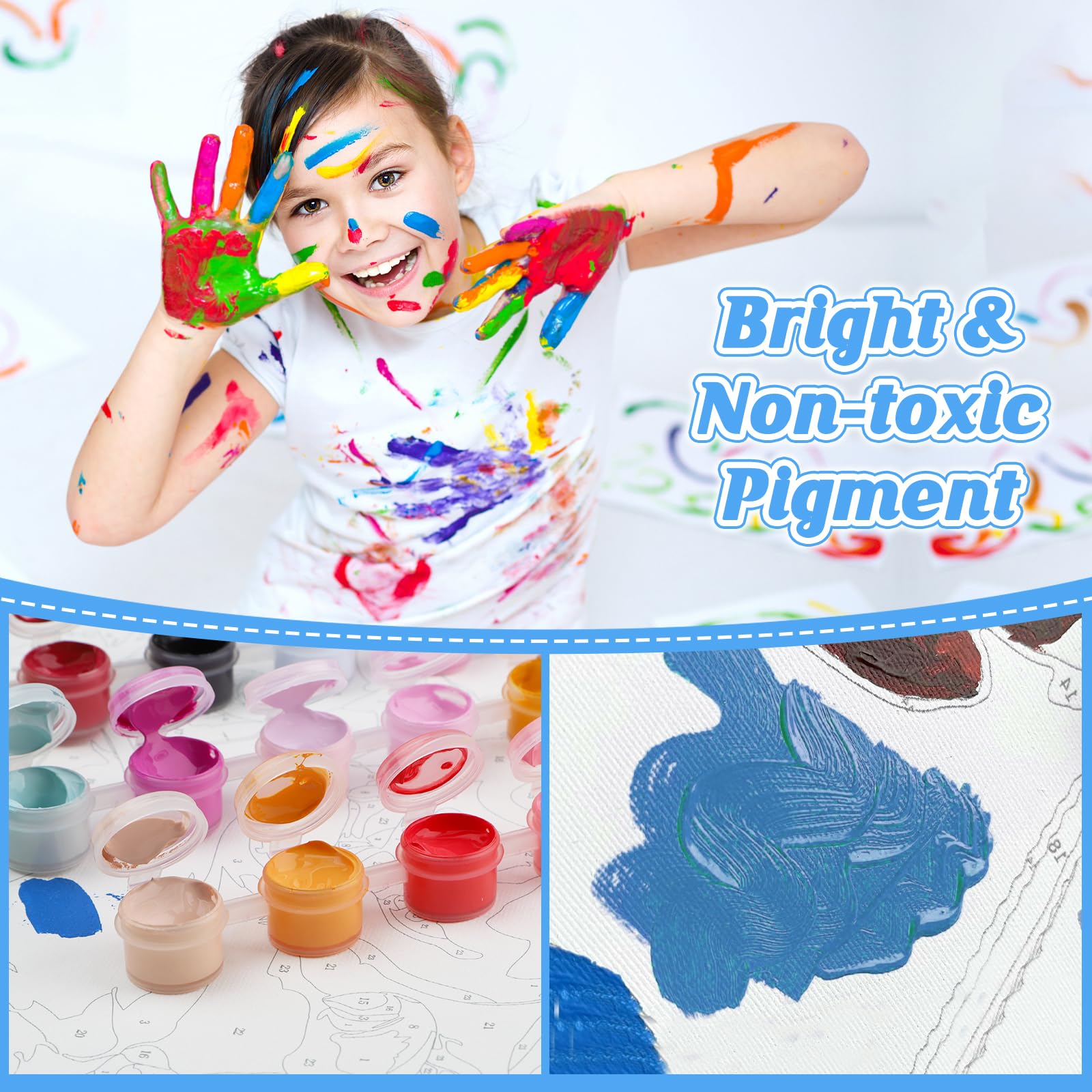 Kit De Pintura Por Números Paisaje Faro Marino 40x50 Cm – Incluye Pinceles Y Pinturas Acrílicas – Sin Marco – Manualidad DIY Para Adultos Y Decoración Del Hogar