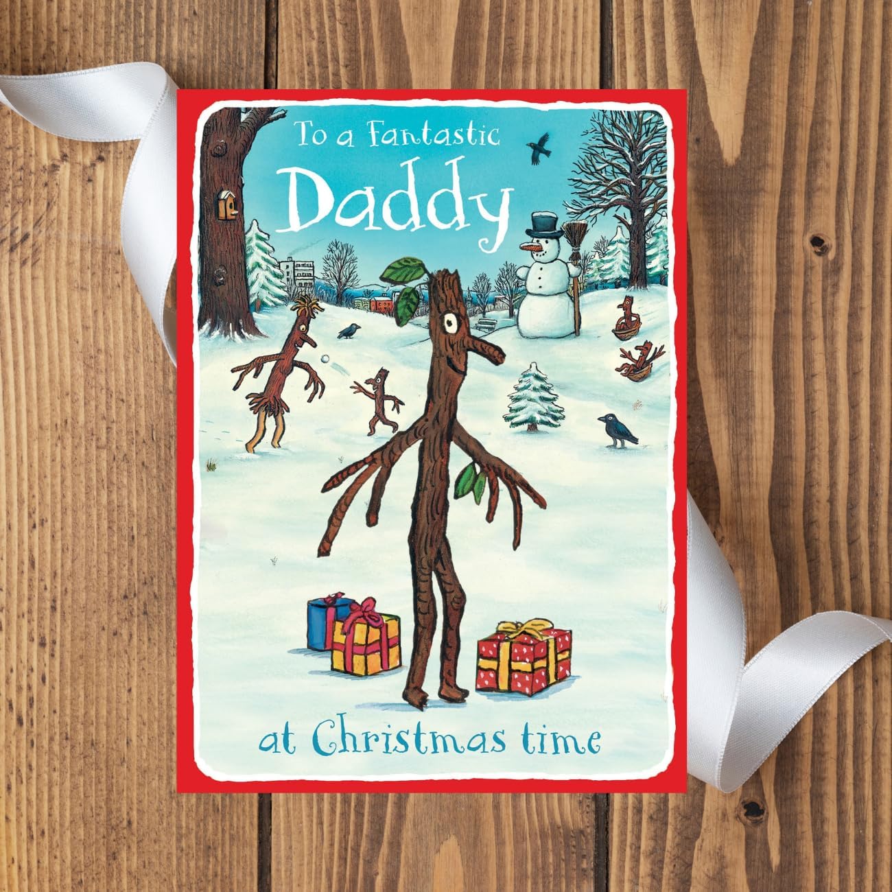 The Gruffalo Danilo Promotions Ltd Official Christmas Card for Daddy, Daddy Christmas Card