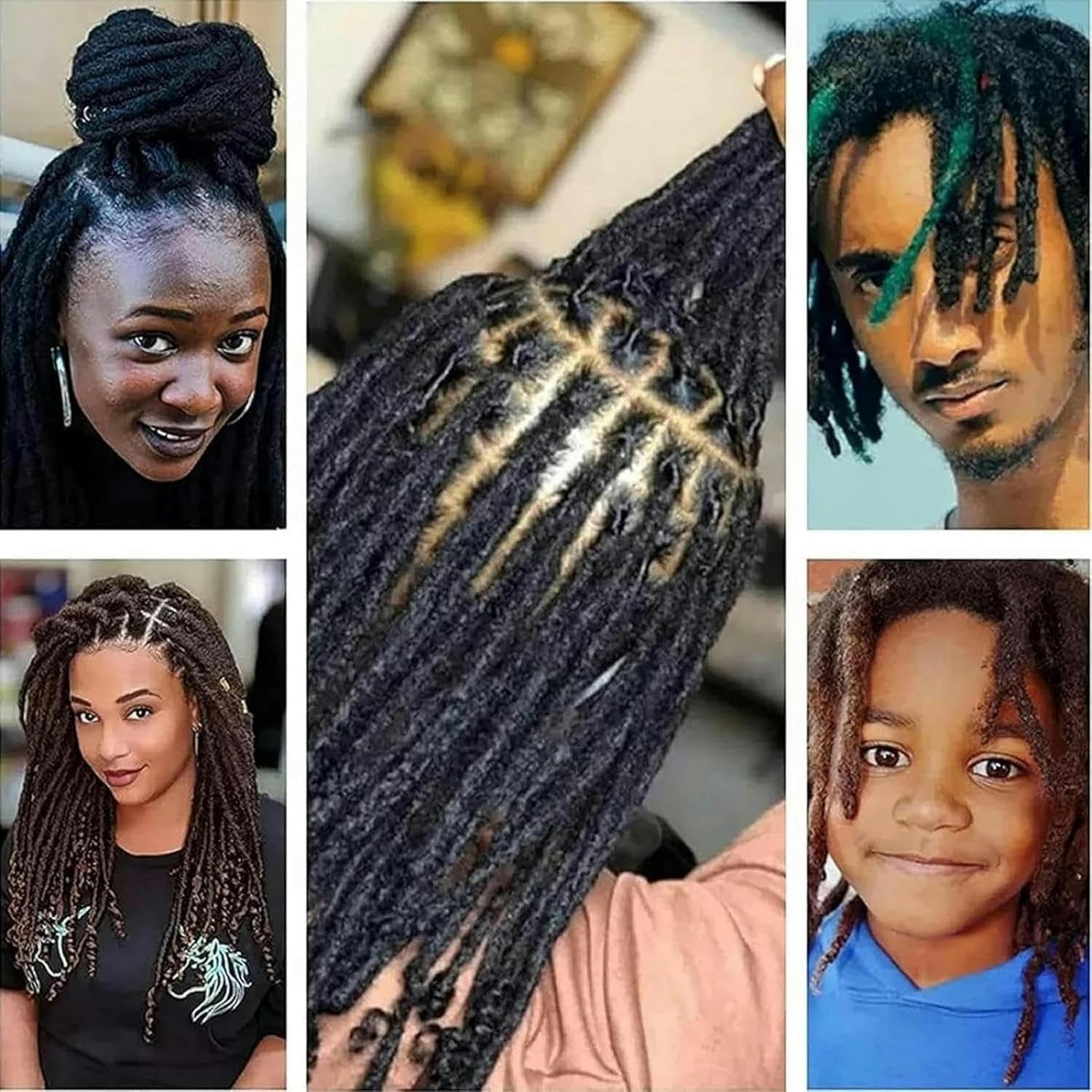 Máquina eléctrica para hacer rastas, máquina para hacer trenzas de crochet con rastas, kit de herramientas para hacer rastas, 20 agujas de crochet automáticas, crea fácilmente tu propio peinado sinté