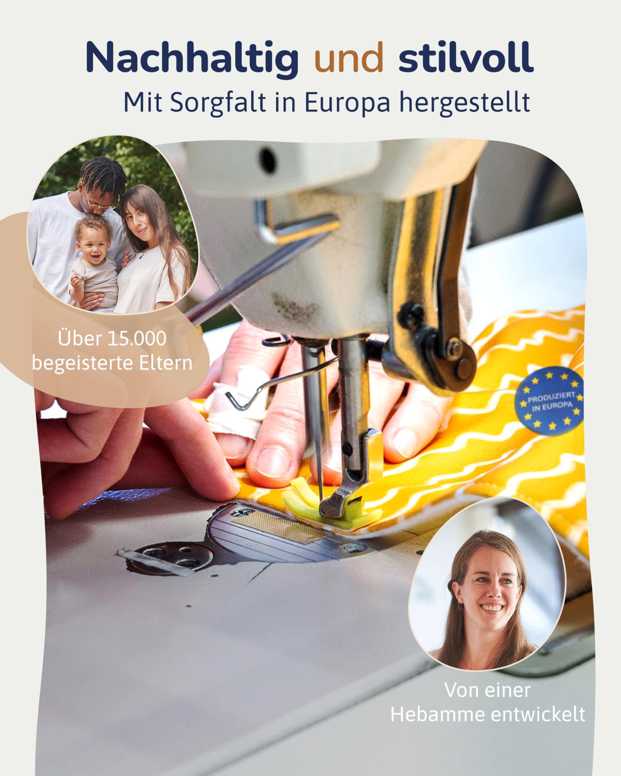 Stoffwindel Überhose Newborn (Botanical Mocha) – Größenverstellbar & langlebig aus recyceltem Polyester – Weiche Passform & zu zuverlässige Abdichtung