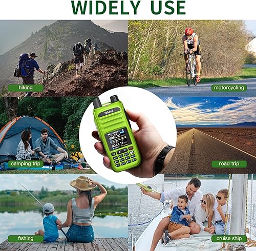 Miniatura 5 de A36Plus GMRS Radio HAM Walkie Talkie 512 Canal, 5W Salida, AM AIR VHF UHF 7-Band Recibir (negro)