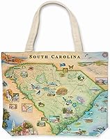 Vista 14 de Xplorer Maps Bolsa de lona con asas, bolsa de compras de comestibles de tela, bolsa reutilizable y ecológica, 100% algodón, lavable