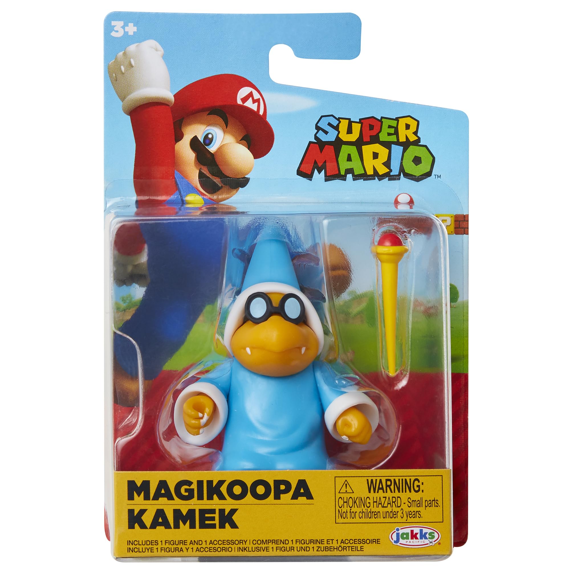 World of Nintendo - Super Mario Bros, statuetta snodata 6,3 cm, Magikoopa