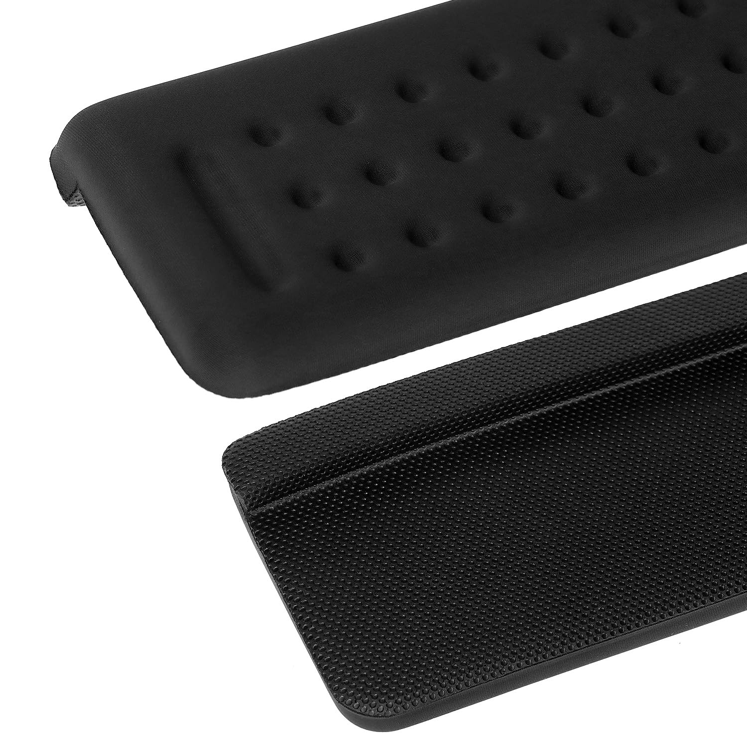 QWORK® 2 Pezzi Poggiapolsi Tastiera Ergonomici a Forma di L - Memory Foam, Base Antiscivolo