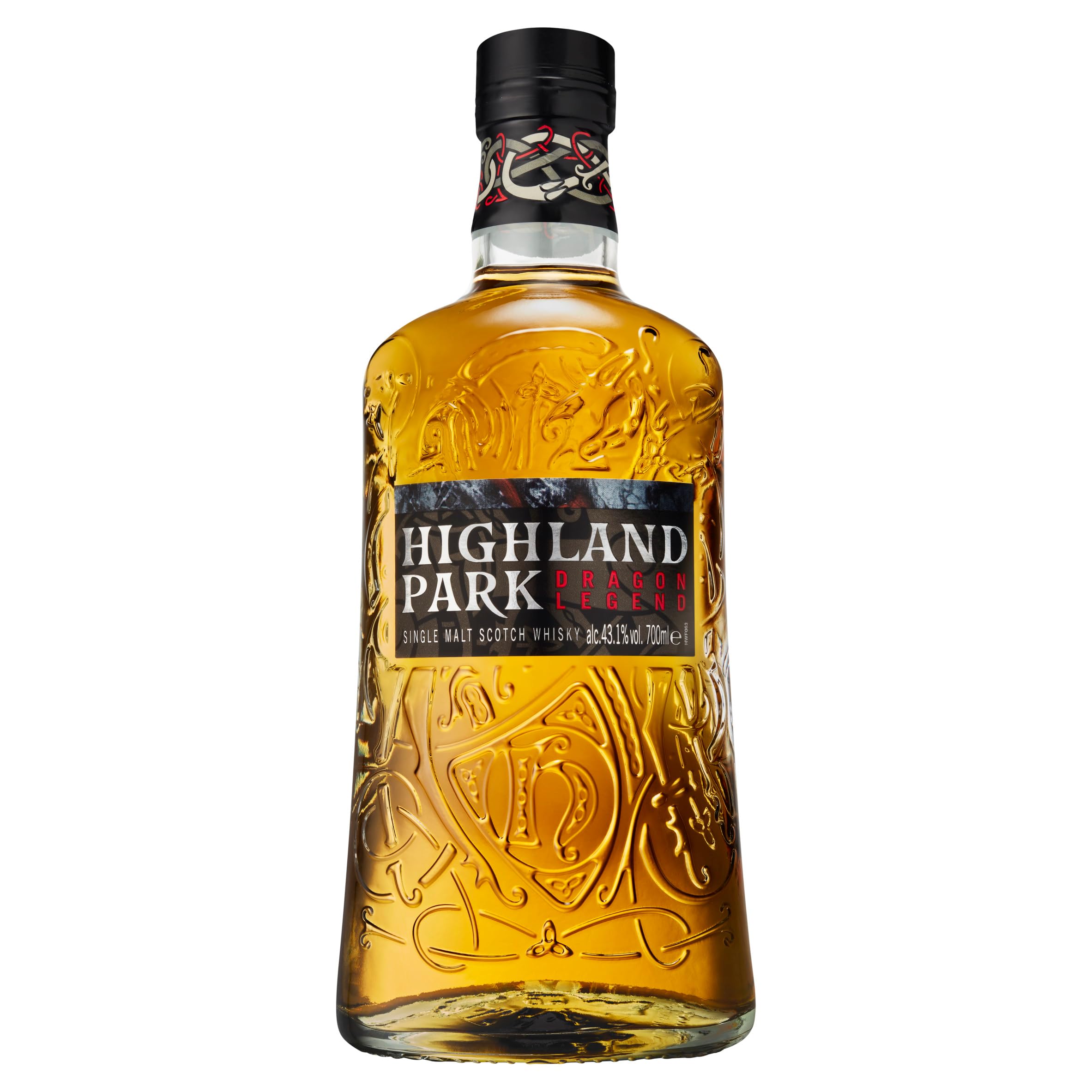 Highland Park Dragon Legend | Single Malt Scotch Whisky | intensives, aromatisches Raucharoma, inspiriert durch die Wikinger-Saga | 43% Vol. | 700ml Einzelflasche