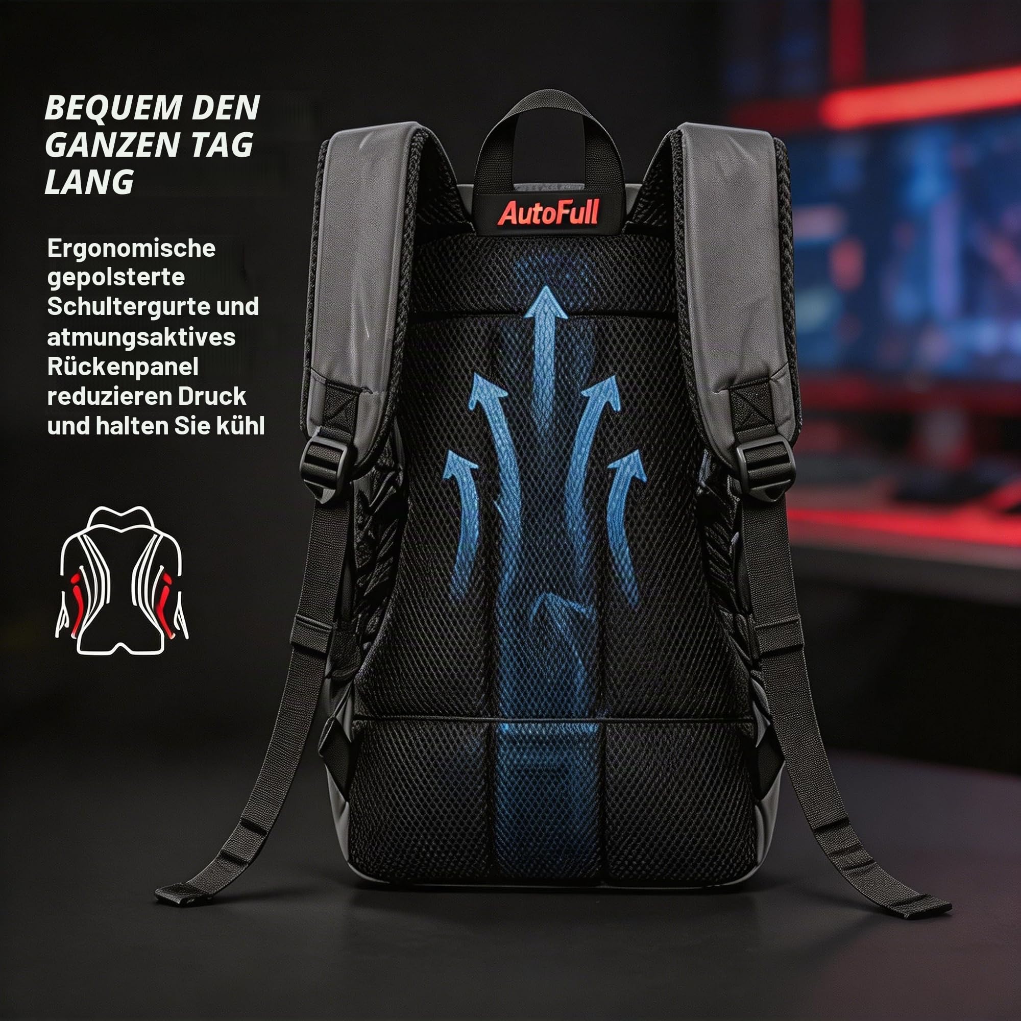 AutoFull Rucksack – Aktionsgeschenk beim Kauf von M6/G7 Gaming-Stühlen