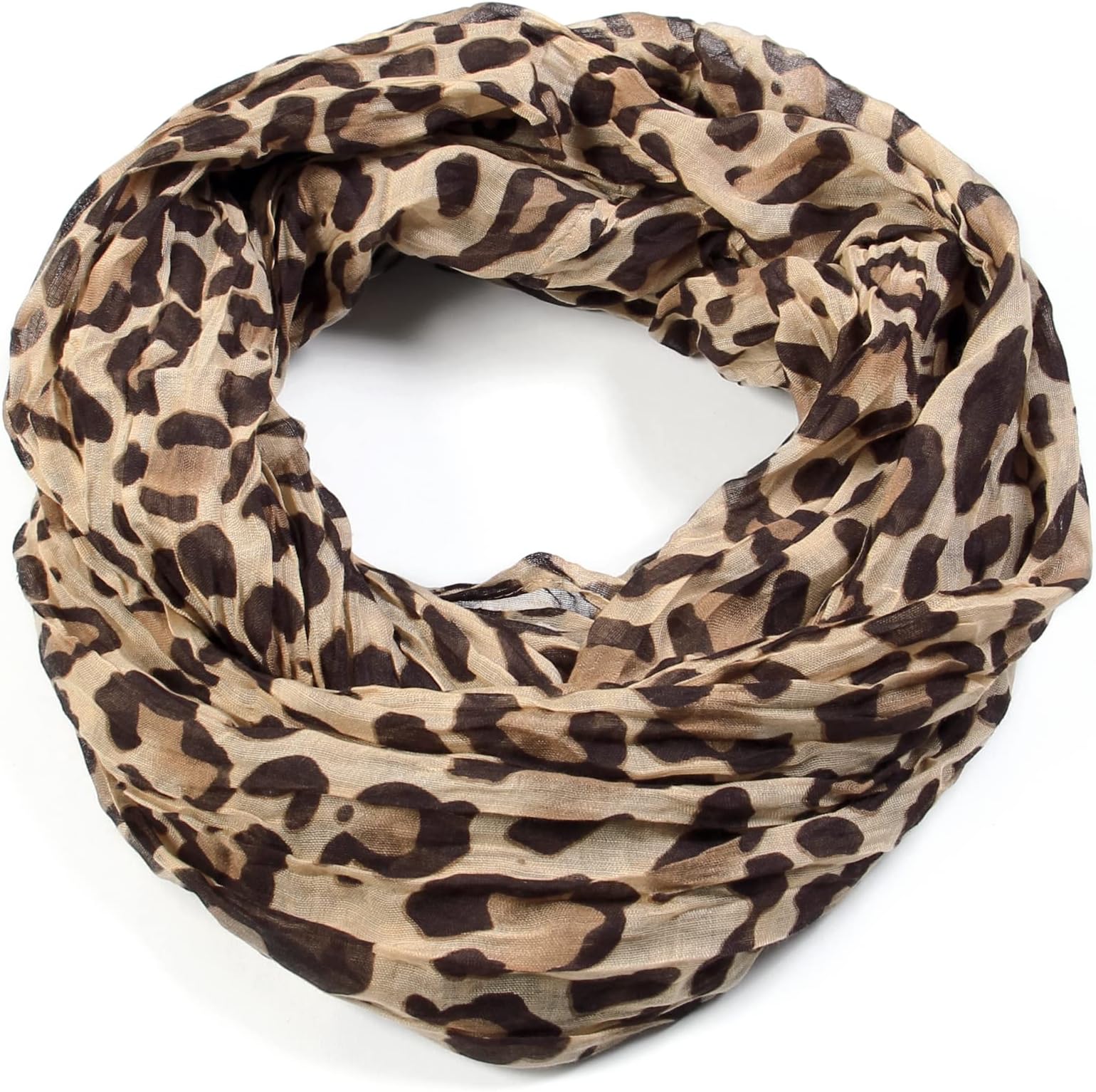 ScarfandClassic Leopard Print Infinity Scarf