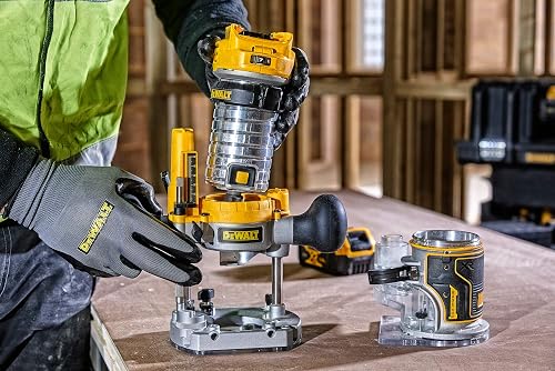 DEWALT DCW604P2-QW Fresadora Combo Sin Escobillas XR 18v Li-ion 5.0ah for DIYers & professionals, built for repair, installation and workshop tasks, 18v, 5.0ah, single unit - 2