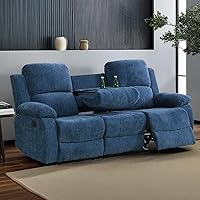 Vista 17 de Juego de sofá reclinable manual de cuero, juego de sofá reclinable negro, juego de muebles de sala de estar, sofá biplaza reclinable