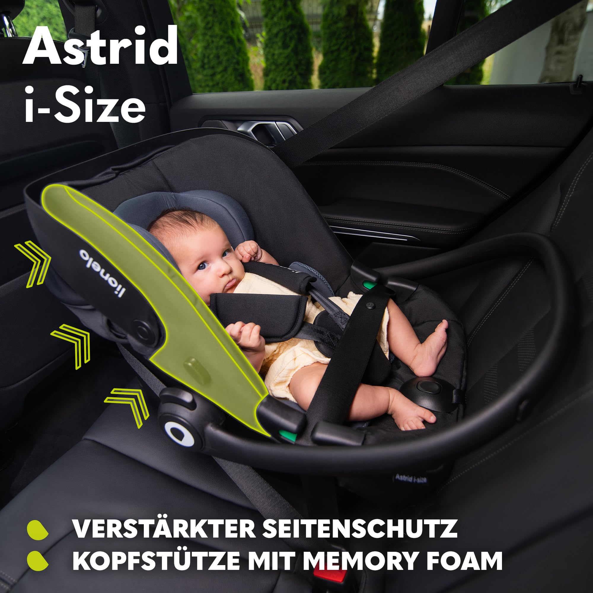 Lionelo ASTRID i-Size Baby Autositz 40-87 cm, Babyschale Gruppe 0+