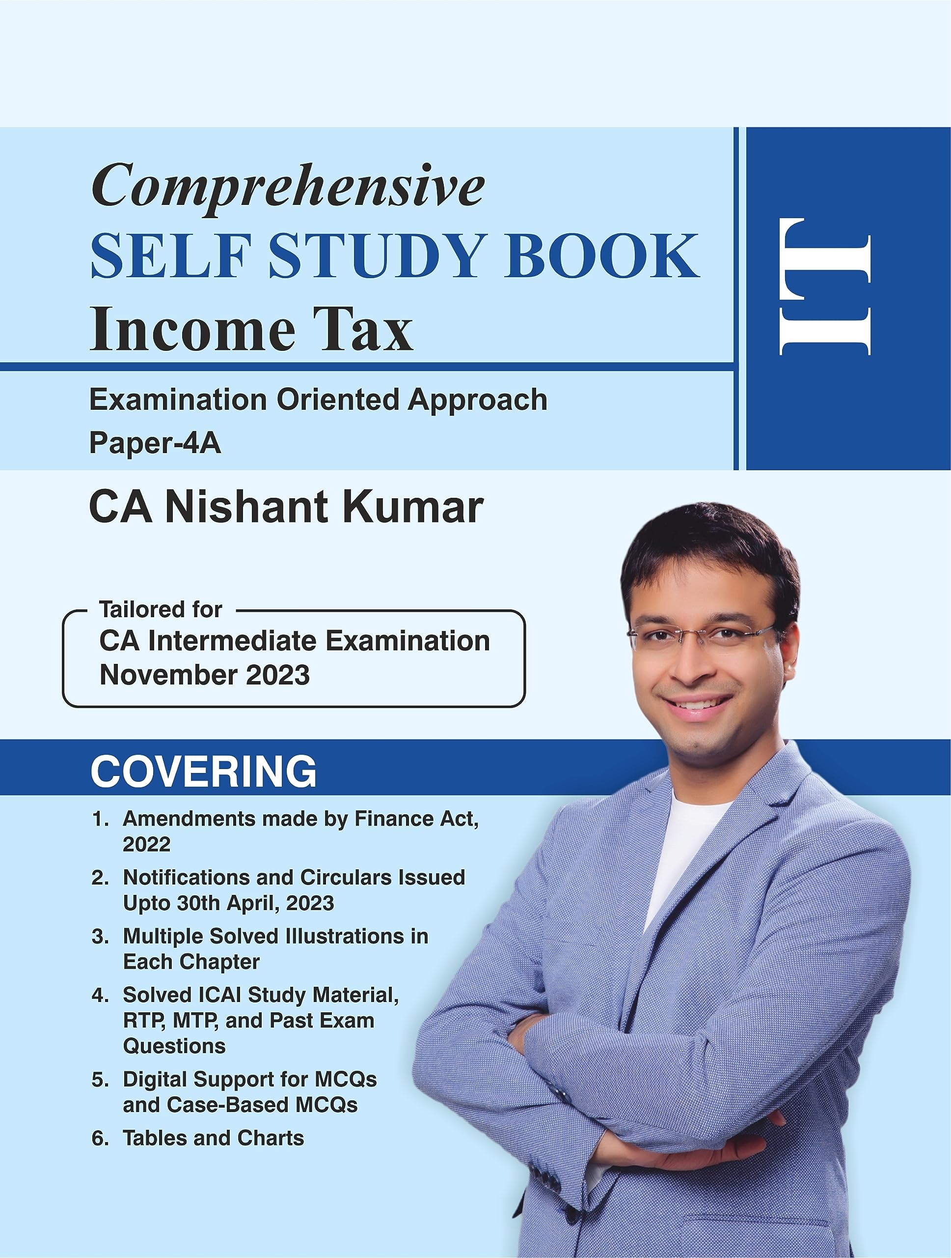 Comprehensive Self Study Book Income Tax | CA Intermediate | Applicable for November 2023 Exam