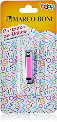 Marco Boni Cortador de Unhas Infantil Aço Carbono Rosa