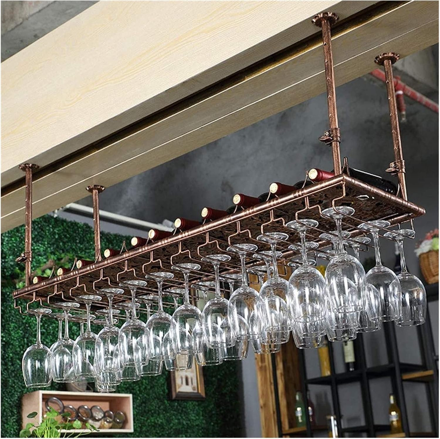 ALDEPO Wine Rack Restaurant Suspension Ceiling Goblet