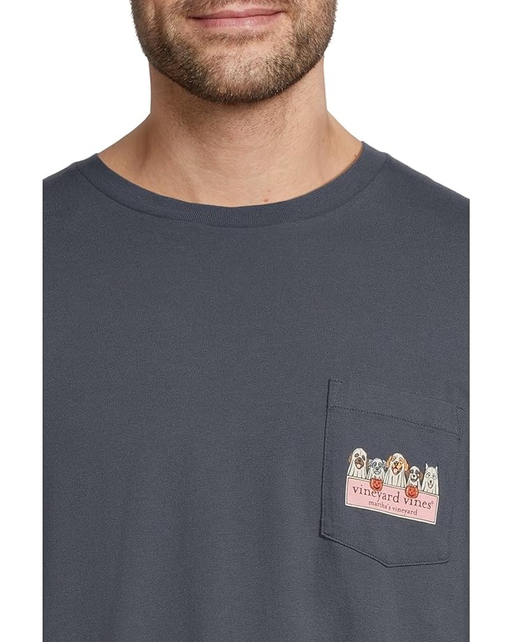Vineyard Vines Ghost Pups Logo Box Long-sleeve Pocket Tee - #4 of 5