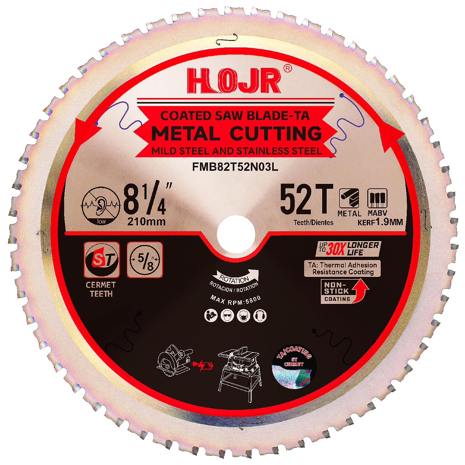 Metal Cutting Circular Saw Blade - 60 Tooth -13 Metal Cutting Circular Saw Blade - 60 Tooth -13