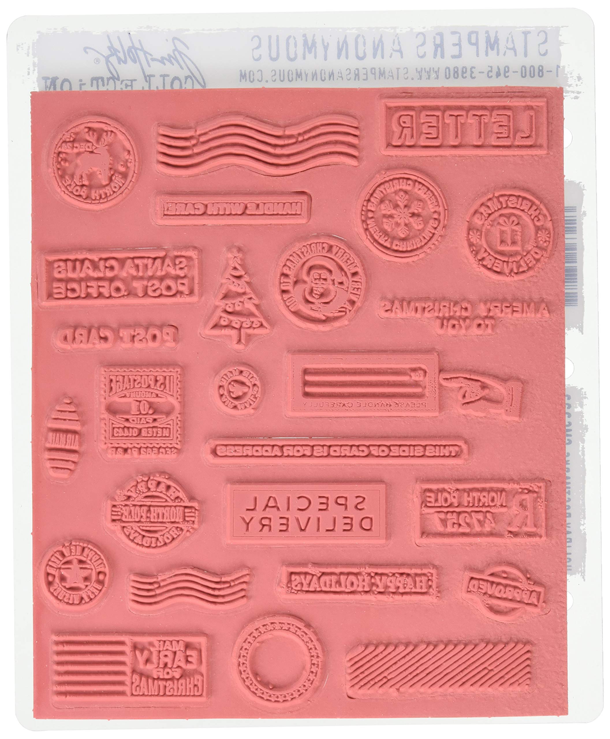 Stampers Anonymous Tim Holtz - Sellos adhesivos, multicolor, 22,86 x 17,78 x 0,76 cm