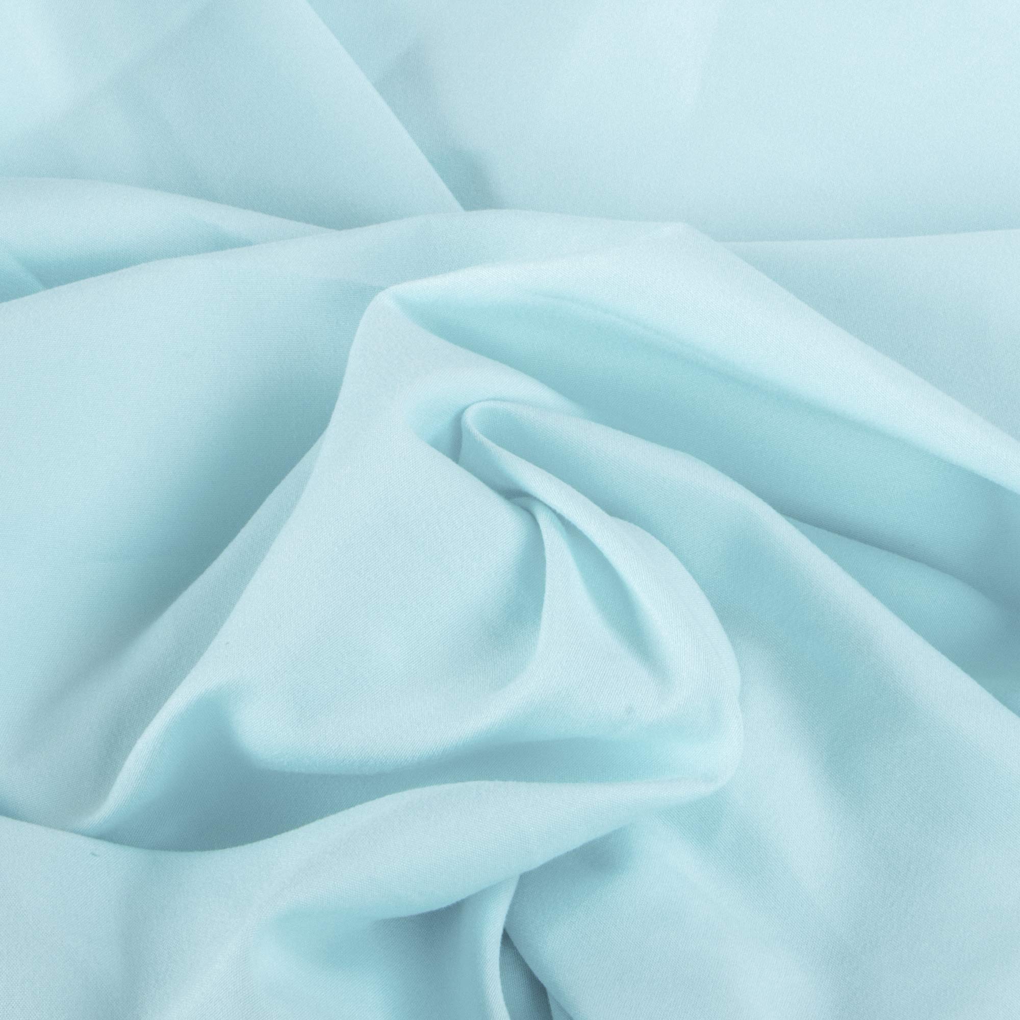 organictune 3 Piece Microfiber Bed Sheets Set, Super Soft and Fade Resistant Crib Sheet Set - Flat and Fitted Sheet, Pillowcase, Aqua