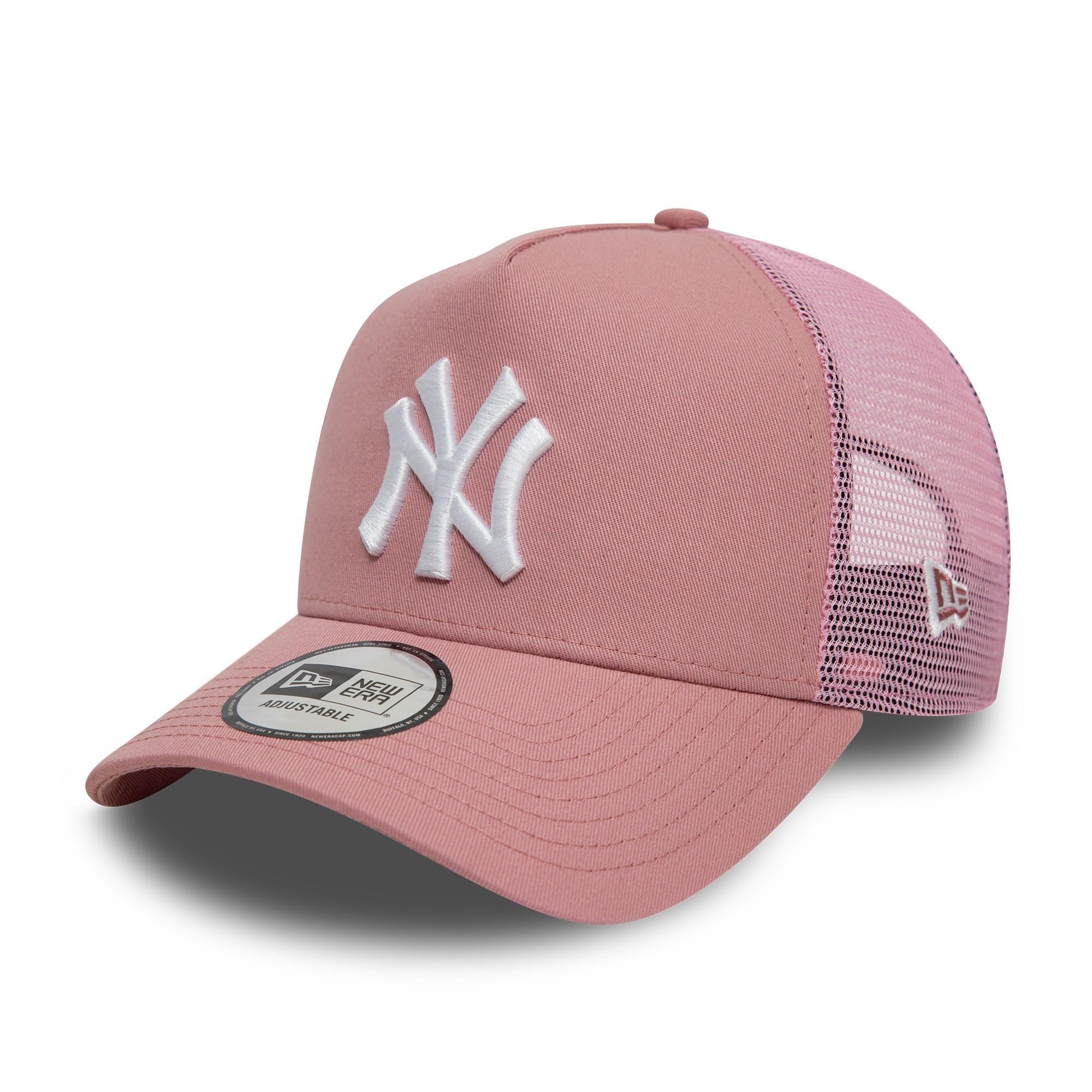 New Era MLB Trucker Cap New York Yankees Team Logo Adjustable Summer hat NY Pink — image 1