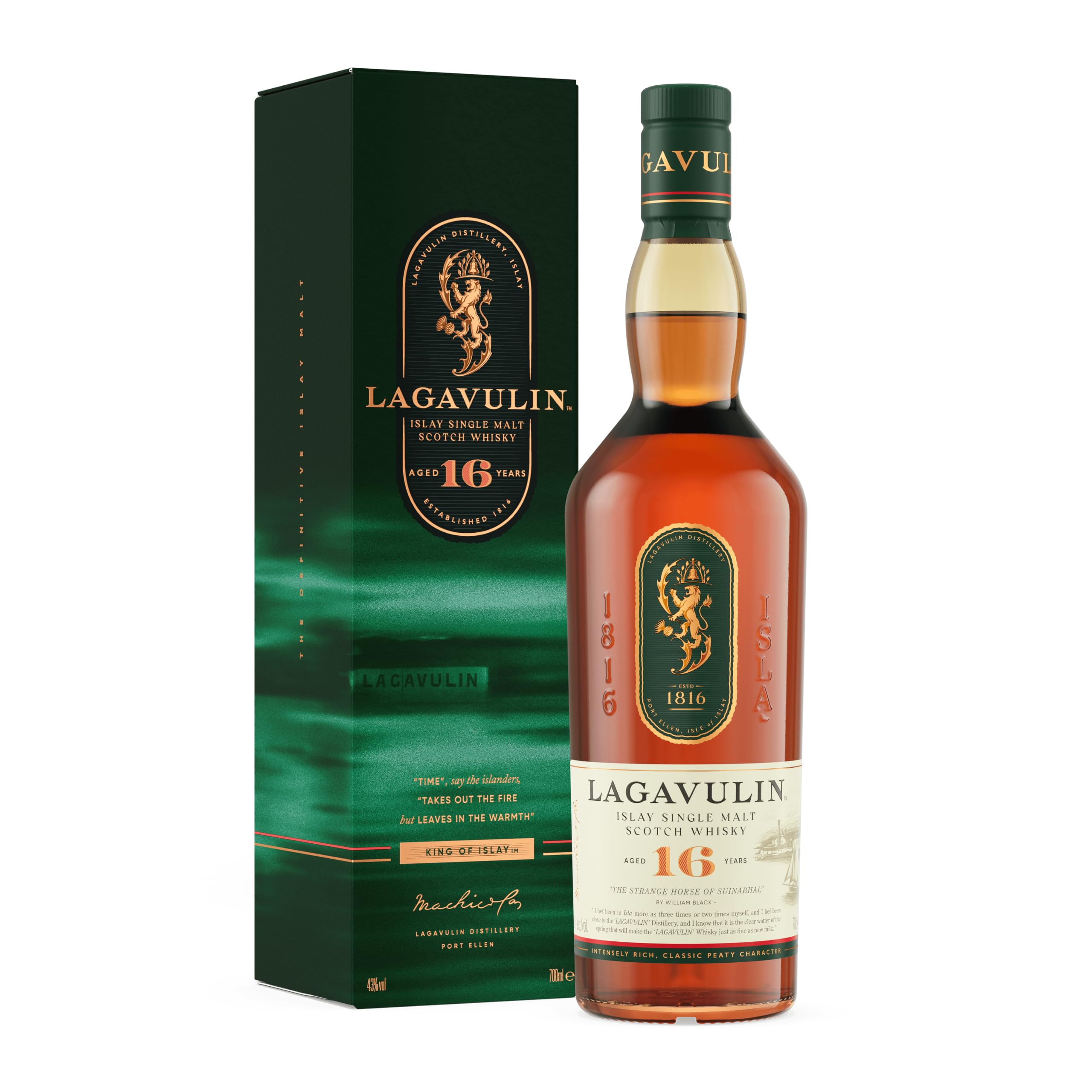 ウイスキー Lagavulin 16 Year Old Single Malt 700 ml Amazon.co.jp: ラガヴーリン 16年 箱入り モルト [ ウイスキー